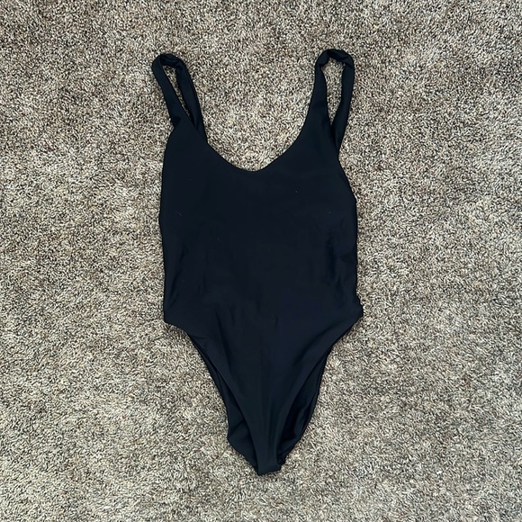 Black One Piece Bathing Suit- Med - Salty Honey - Picture 1 of 7